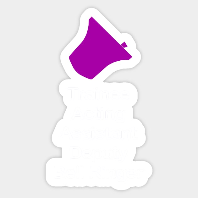 Trainee Bell Ringer (Dark Background) Sticker by Grandsire